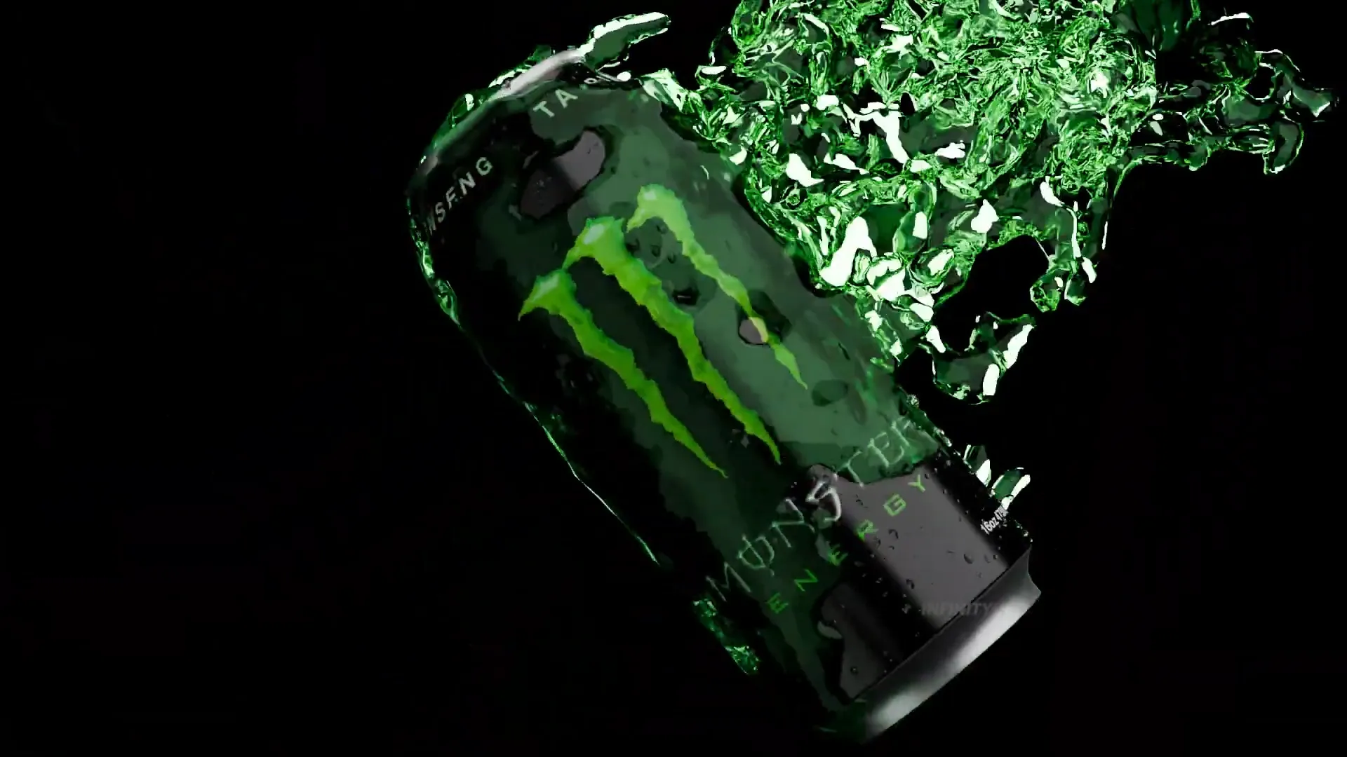 Monster Energy Drink 3D Product Animation